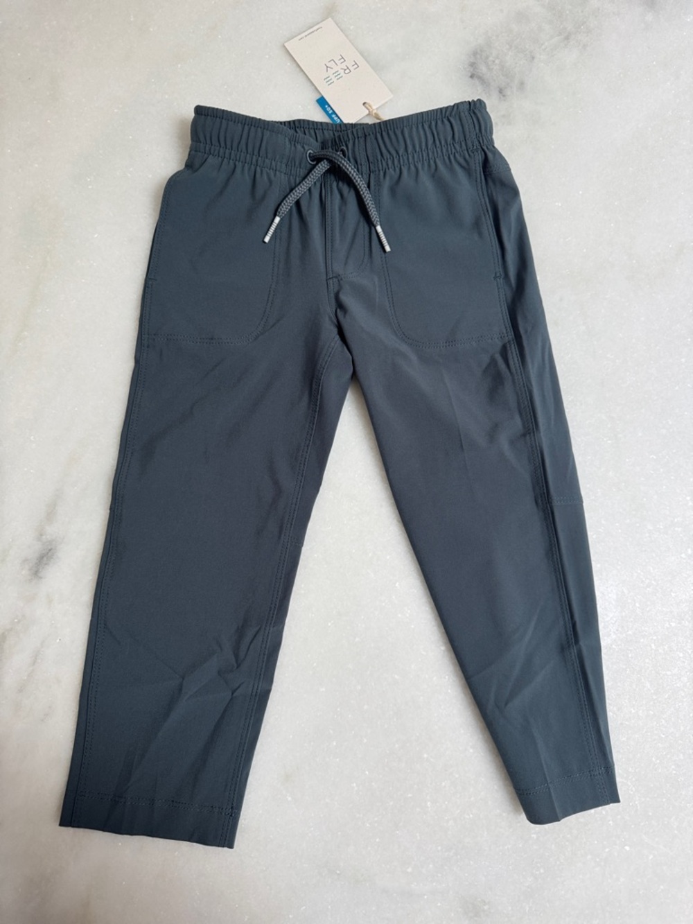 Kids Charcoal Grey Drawstring Joggers